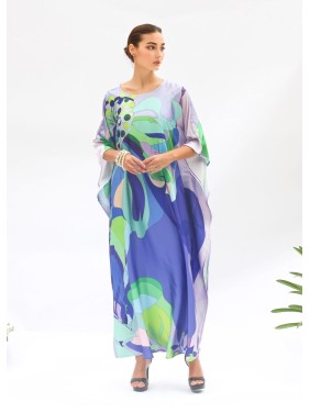 Abstract Floral Print Bat...