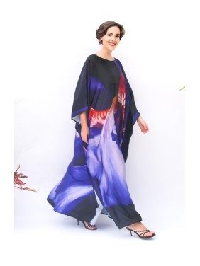 Blooming Iris Robe Dress