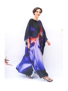 Blooming Iris Robe Dress