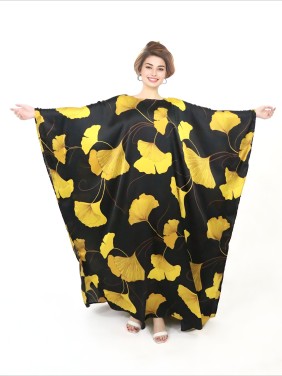 Yellow Ginkgo Leaf Pattern...