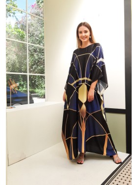 Minimalist robe-style skirt
