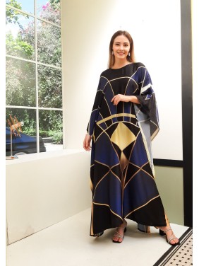 Minimalist robe-style skirt